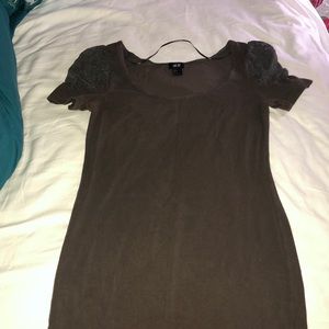 Grey H&M fitted dress
